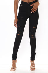 Tall „Drive To The Ocean“-Jeans - Schwarz